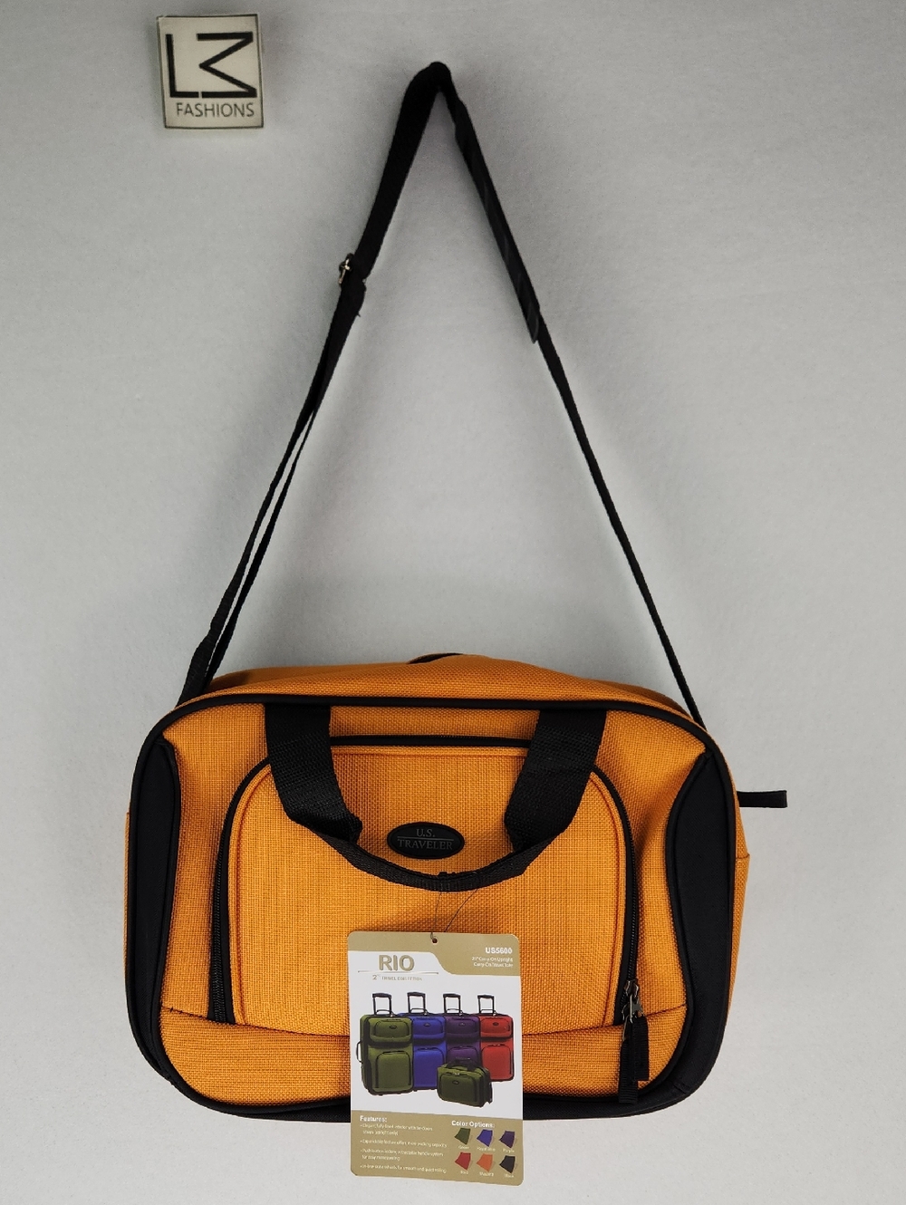 U.S. TRAVELER CARRY-ON Travel Tote, Mustard Color, NWT